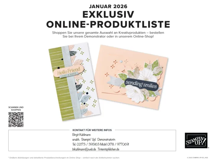 Neue Exklusiv Online Produkte
